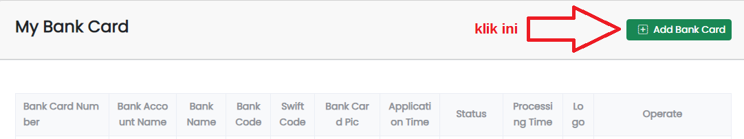 Add Bank Card GVD